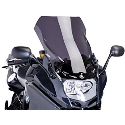 Puig 6485F vysoký a aerodynamický Touring kotouč ze 4mm CNC akrylu se zaobleným profilem, plochou horní hranou a deflektory pro lepší ochranný účinek, tmavý kouř Puig 6485F vysoký a aerodynamický Touring kotouč ze 4mm CNC akrylu se zaobleným profilem, plochou horní hranou a deflektory pro lepší ochranný účinek, tmavý kouř