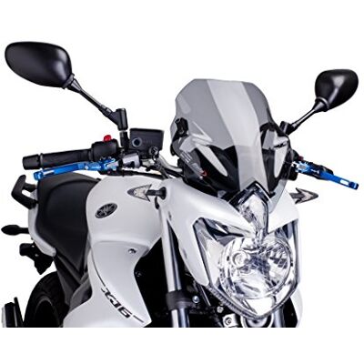 Puig 5026H Naked New Generation Sport sportlich und aerodynamisch aus 3 mm Acryl mit erhöhter Bauform, die den Schutz verbessert und eine breite Sicht beibehält, Getönt Puig 5026H Naked New Generation Sport sportlich und aerodynamisch aus 3 mm Acryl mit erhöhter Bauform, die den Schutz verbessert und eine breite Sicht beibehält, Getönt