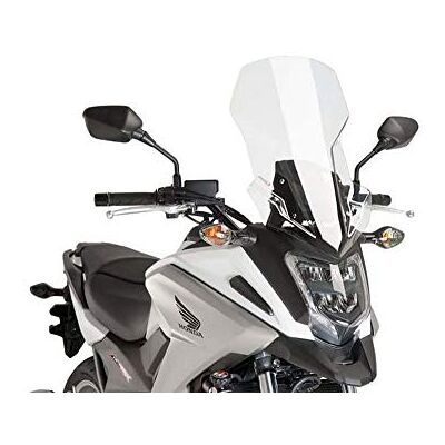 Puig 8910W vysoký a aerodynamický Touring kotouč ze 4mm CNC akrylu se zaobleným profilem, plochou horní hranou a deflektory pro lepší ochranný účinek, transparentní Puig 8910W vysoký a aerodynamický Touring kotouč ze 4mm CNC akrylu se zaobleným profilem, plochou horní hranou a deflektory pro lepší ochranný účinek, transparentní