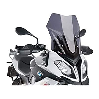 Puig 7619F vysoký a aerodynamický Touring kotouč ze 4mm CNC akrylu se zaobleným profilem, plochou horní hranou a deflektory pro lepší ochranný účinek, tmavý kouř Puig 7619F vysoký a aerodynamický Touring kotouč ze 4mm CNC akrylu se zaobleným profilem, plochou horní hranou a deflektory pro lepší ochranný účinek, tmavý kouř