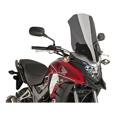 Puig 8901F vysoká aerodynamická turistická deska ze 4mm CNC akrylu se zaobleným profilem, plochou horní hranou a deflektory pro lepší ochranný účinek, tmavý kouř Puig 8901F vysoká aerodynamická turistická deska ze 4mm CNC akrylu se zaobleným profilem, plochou horní hranou a deflektory pro lepší ochranný účinek, tmavý kouř