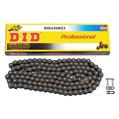 D.I.D DID Kette 420 NZ3, 136 Glieder (Standard), offen mit Clipschloss, Black D.I.D DID Kette 420 NZ3, 136 Glieder (Standard), offen mit Clipschloss, Black