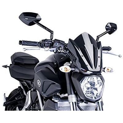 Puig 7015N Naked New Generation Sport Sport a aerodynamický z 3 mm akrylu se zvýšeným tvarem pro zlepšení ochrany při optimálním vidění, černá Puig 7015N Naked New Generation Sport Sport a aerodynamický z 3 mm akrylu se zvýšeným tvarem pro zlepšení ochrany při optimálním vidění, černá