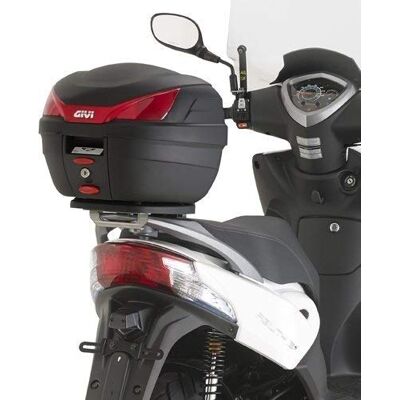 Givi Topcase nosič černý Monolock kufr bez desky nebo max. zatížení 3 kg Kymco 50 nebo 125 Agility R16+ r.v. 14 Givi Topcase nosič černý Monolock kufr bez desky nebo max. zatížení 3 kg Kymco 50 nebo 125 Agility R16+ r.v. 14