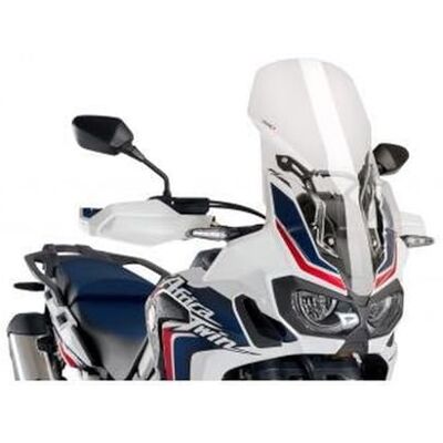 Puig 8905N vysoké a aerodynamické turistické sklo z 4 mm CN-Acryl se zaobleným profilem, plochou horní hranou a deflektory pro lepší ochranný účinek, černé Puig 8905N vysoké a aerodynamické turistické sklo z 4 mm CN-Acryl se zaobleným profilem, plochou horní hranou a deflektory pro lepší ochranný účinek, černé