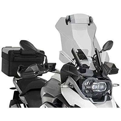 Puig 6504H Touring kotouč s vysokým, aerodynamickým hledím z vysoce odolného akrylu s nastavitelným hledím, zlepšuje ochranu a komfort při jízdě, tónovaný Puig 6504H Touring kotouč s vysokým, aerodynamickým hledím z vysoce odolného akrylu s nastavitelným hledím, zlepšuje ochranu a komfort při jízdě, tónovaný