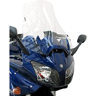Puig 1281W Hohe und aerodynamische Touring-Scheibe aus 4 mm CN-Acryl mit abgerundetem Profil, Flacher Oberkante und Deflektoren zur verbesserten Schutzwirkung, Transparent Puig 1281W Hohe und aerodynamische Touring-Scheibe aus 4 mm CN-Acryl mit abgerundetem Profil, Flacher Oberkante und Deflektoren zur verbesserten Schutzwirkung, Transparent