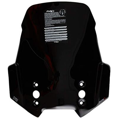 Puig 9421N vysoké a aerodynamické sklo Touring ze 4 mm CN-Acryl se zaobleným profilem, plochou horní hranou a deflektory pro lepší ochranný účinek, černé Puig 9421N vysoké a aerodynamické sklo Touring ze 4 mm CN-Acryl se zaobleným profilem, plochou horní hranou a deflektory pro lepší ochranný účinek, černé