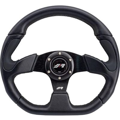 Simoni Racing X2330PUN/P X2 Black Universal Steering Wheel, Schwarz Simoni Racing X2330PUN/P X2 Black Universal Steering Wheel, Schwarz