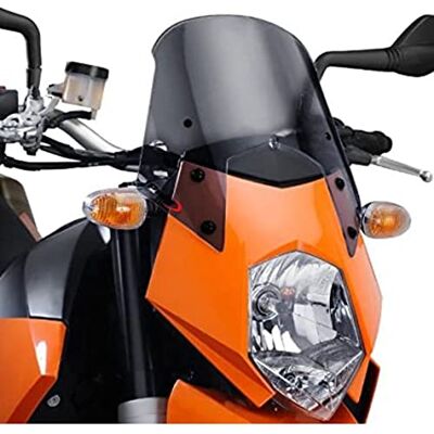 Puig 5053F Naked New Generation sportovní a aerodynamické, z 3mm akrylu se zvýšeným tvarem, který zlepšuje ochranu a zachovává široký výhled, tmavé tónování Puig 5053F Naked New Generation sportovní a aerodynamické, z 3mm akrylu se zvýšeným tvarem, který zlepšuje ochranu a zachovává široký výhled, tmavé tónování