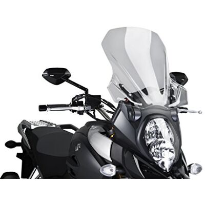 Puig 7229W vysoké a aerodynamické sklo Touring ze 4 mm CN-Acryl se zaobleným profilem, plochá horní hrana a deflektory pro lepší ochranný účinek, průhledné Puig 7229W vysoké a aerodynamické sklo Touring ze 4 mm CN-Acryl se zaobleným profilem, plochá horní hrana a deflektory pro lepší ochranný účinek, průhledné