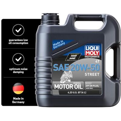 Liqui Moly Motorbike 4T 20W-50 Street 4 L Motocykl 4taktní olej výr. č.: 1696 Liqui Moly Motorbike 4T 20W-50 Street 4 L Motocykl 4taktní olej výr. č.: 1696