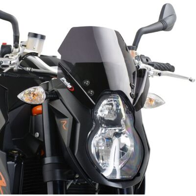 Puig 4942F Naked New Generation Sport sportlich und aerodynamisch aus 3 mm Acryl mit erhöhter Bauform, die den Schutz verbessert und eine breite Sicht beibehält, Dunkel Getönt Puig 4942F Naked New Generation Sport sportlich und aerodynamisch aus 3 mm Acryl mit erhöhter Bauform, die den Schutz verbessert und eine breite Sicht beibehält, Dunkel Getönt