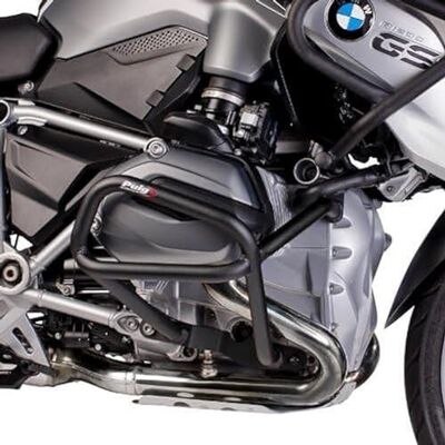 Puig 7543N Třmen z vysoce pevného ocelového potrubí pro ochranu motoru s robustním designem a konstrukční montáží na rám, černý Puig 7543N Třmen z vysoce pevného ocelového potrubí pro ochranu motoru s robustním designem a konstrukční montáží na rám, černý