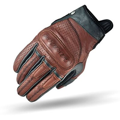 SHIMA CALIBER Pánské retro vintage vlastní letní motocyklové rukavice, hnědé, L SHIMA CALIBER Pánské retro vintage vlastní letní motocyklové rukavice, hnědé, L