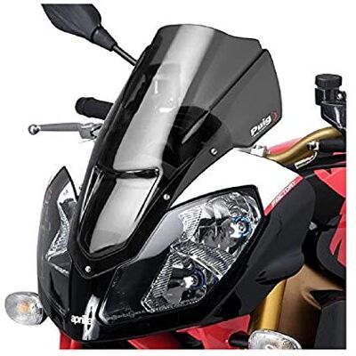 Puig 4110F Z-Racing-Windschild, aerodynamisch und sportlich, aus 3 mm Acryl mit doppelter Höhe und seitlichen Kanälen zur Verbesserung von Schutz und Stabilität, Dunkel getönt Puig 4110F Z-Racing-Windschild, aerodynamisch und sportlich, aus 3 mm Acryl mit doppelter Höhe und seitlichen Kanälen zur Verbesserung von Schutz und Stabilität, Dunkel getönt