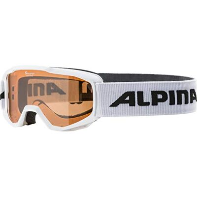 Alpina PINEY Bezamykatelné, extrémně robustní & nerozbitné lyžařské brýle se 100% UV ochranou pro děti, bílé, One Size Alpina PINEY Bezamykatelné, extrémně robustní & nerozbitné lyžařské brýle se 100% UV ochranou pro děti, bílé, One Size