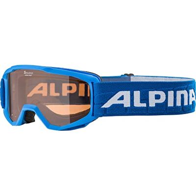 Alpina PINEY Bezamykatelné, extrémně robustní & nerozbitné lyžařské brýle se 100% UV ochranou pro děti, modré, One Size Alpina PINEY Bezamykatelné, extrémně robustní & nerozbitné lyžařské brýle se 100% UV ochranou pro děti, modré, One Size