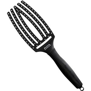 Olivia Garden Fingerbrush Care Iconic Medium černý nylonové štětiny kartáč na vlasy pro jemné rozčesávání a zdravé vlasy Olivia Garden Fingerbrush Care Iconic Medium černý nylonové štětiny kartáč na vlasy pro jemné rozčesávání a zdravé vlasy