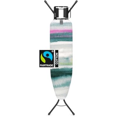 Brabantia Žehlicí prkno A pro napařovací žehličku Nastavitelná výška pro leváky i praváky Solidní rám se čtyřmi nohami Snadno přemístitelný Morning Breeze 110 x 30 cm Brabantia Žehlicí prkno A pro napařovací žehličku Nastavitelná výška pro leváky i praváky Solidní rám se čtyřmi nohami Snadno přemístitelný Morning Breeze 110 x 30 cm