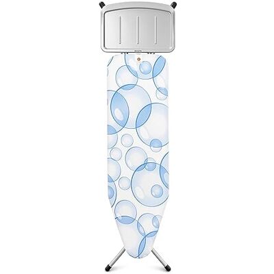 Brabantia Žehlicí prkno, odkládací plocha na napařovací žehličku, systém Perfect Flow, potah bublinky, 124 × 38 cm Brabantia Žehlicí prkno, odkládací plocha na napařovací žehličku, systém Perfect Flow, potah bublinky, 124 × 38 cm