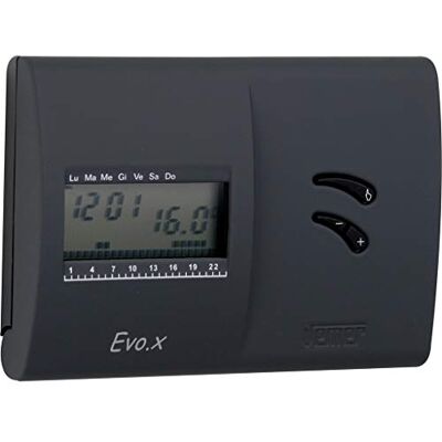 VEMER VN136800 EVO.X – digitální termostat na topení, pokojový termostat s týdenním programováním, napájení s bateriemi, černý VEMER VN136800 EVO.X – digitální termostat na topení, pokojový termostat s týdenním programováním, napájení s bateriemi, černý