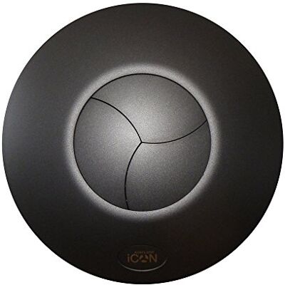 Airflow iCON 15 kryt ventilátoru v elegantní antracitové (tmavě šedé) – designový vzhled do koupelny – vhodné pro odvětrávací ventilátor iCON 15 Airflow iCON 15 kryt ventilátoru v elegantní antracitové (tmavě šedé) – designový vzhled do koupelny – vhodné pro odvětrávací ventilátor iCON 15