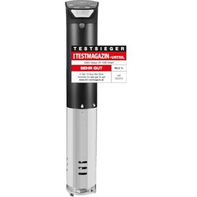 Caso SV 1200 Smart – Sous Vide Garer, vítěz testu ETM testovacího časopisu, výkonný 1200 W, kompletně vodotěsný, Sous Vide Stick lze ovládat pomocí Control App (český jazyk nelze zaručit), 3D Caso SV 1200 Smart – Sous Vide Garer, vítěz testu ETM testovacího časopisu, výkonný 1200 W, kompletně vodotěsný, Sous Vide Stick lze ovládat pomocí Control App (český jazyk nelze zaručit), 3D