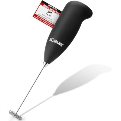 Bomann ® elektrický napěňovač mléka Mixér pro mléčnou pěnu během několika sekund napěňovač mléka s krytem Soft Touch napěňovač mléka tyč s nerezovou pěnou MS 344 CB Bomann ® elektrický napěňovač mléka Mixér pro mléčnou pěnu během několika sekund napěňovač mléka s krytem Soft Touch napěňovač mléka tyč s nerezovou pěnou MS 344 CB