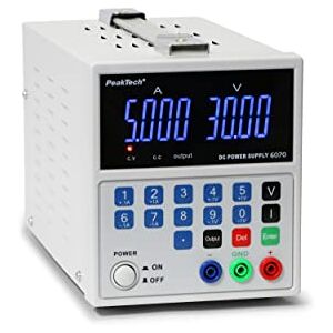PeakTech P 6070 – Liniear regulovaný laboratorní síťový zdroj 0-30V / 0-5A DC – Profesionální laboratorní napájecí zdroj s LED displejem – laboratorní síťový zdroj se 2 výstupy a USB konektorem PeakTech P 6070 – Liniear regulovaný laboratorní síťový zdroj 0-30V / 0-5A DC – Profesionální laboratorní napájecí zdroj s LED displejem – laboratorní síťový zdroj se 2 výstupy a USB konektorem