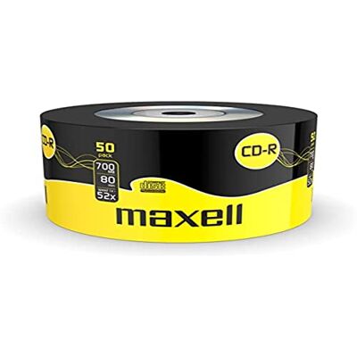 Maxell 624036 CD-R 80 XL Rohlinge (52x Speed, 700MB, 50er Shrink), (50 Disk Pack Shrink Wrapped) Maxell 624036 CD-R 80 XL Rohlinge (52x Speed, 700MB, 50er Shrink), (50 Disk Pack Shrink Wrapped)