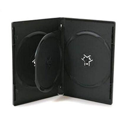 MEDIARANGE DVD pouzdro na 3 disky, 14 mm, černé, 50 kusů, BOX15 MEDIARANGE DVD pouzdro na 3 disky, 14 mm, černé, 50 kusů, BOX15