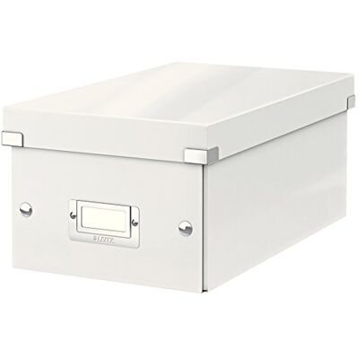 Leitz Archivní box Click and Store CD, 60410001, šedý karton, bílá Leitz Archivní box Click and Store CD, 60410001, šedý karton, bílá