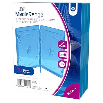 MEDIARANGE BOX38-3-30 BD-Leerhülle, 14 mm blau MEDIARANGE BOX38-3-30 BD-Leerhülle, 14 mm blau