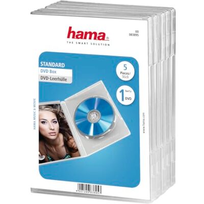 Hama Obaly na DVD 5 ks, vhodné také pro CD a Blu-ray Hama Obaly na DVD 5 ks, vhodné také pro CD a Blu-ray