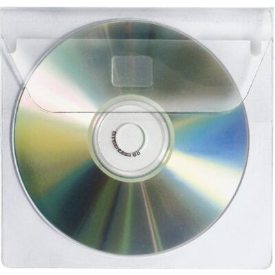 VELOFLEX Obaly na CD k nalepení na 1 CD, samolepicí, 10 kusů VELOFLEX Obaly na CD k nalepení na 1 CD, samolepicí, 10 kusů