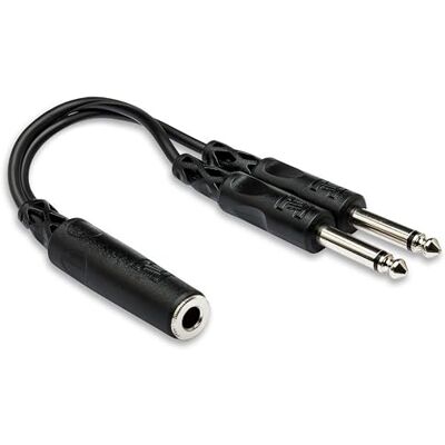 Hosa TM Ypp106 Y kabel 2X 6,3 Mono jack na 6,3 Mono jack 0,1 m Hosa TM Ypp106 Y kabel 2X 6,3 Mono jack na 6,3 Mono jack 0,1 m
