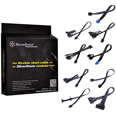 Silverstone SST-PP05-E krátký síťový zdroj sada kabelů pro Strider série 100% modulární Silverstone SST-PP05-E krátký síťový zdroj sada kabelů pro Strider série 100% modulární