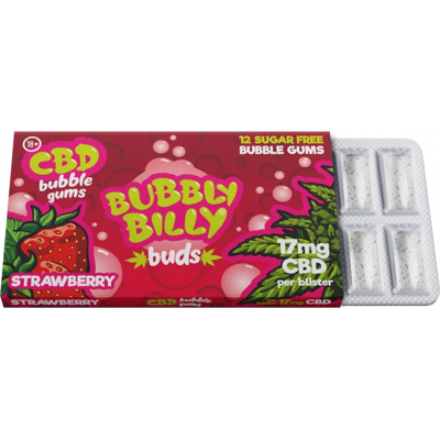 Multitrance Bubbly Billy Žuvačka S Príchuťou Jahôd Buds (17 Mg Cbd), 17 G Multitrance Bubbly Billy Žuvačka S Príchuťou Jahôd Buds (17 Mg Cbd), 17 G