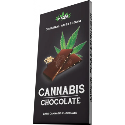 Multitrance Haze Cannabis Amsterdam Dark Chocolate S Konopnými Semienkami, 80 G Multitrance Haze Cannabis Amsterdam Dark Chocolate S Konopnými Semienkami, 80 G