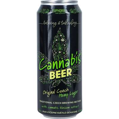 Euphoria Plechovka Cannabis Beer, 500 Ml Euphoria Plechovka Cannabis Beer, 500 Ml
