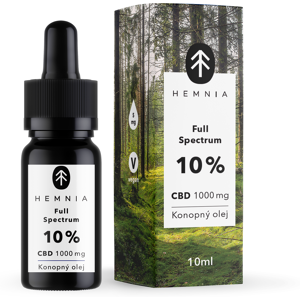 Hemnia Plnospektrálny Cbd Konopný Olej 10%, 1000 Mg, 10ml Hemnia Plnospektrálny Cbd Konopný Olej 10%, 1000 Mg, 10ml