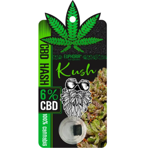Euphoria Cbd Hash 6% Kush, 1g Euphoria Cbd Hash 6% Kush, 1g