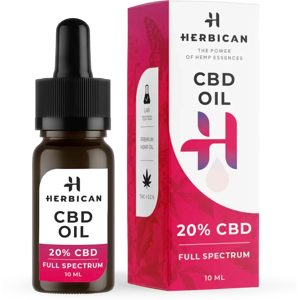 Herbican Plnospektrálny Cbd Olej, 20 %, 10 Ml Herbican Plnospektrálny Cbd Olej, 20 %, 10 Ml