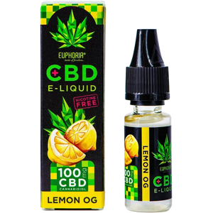 Euphoria Cbd Liquid Lemon Og 10 Ml, 100 Mg Cbd Euphoria Cbd Liquid Lemon Og 10 Ml, 100 Mg Cbd