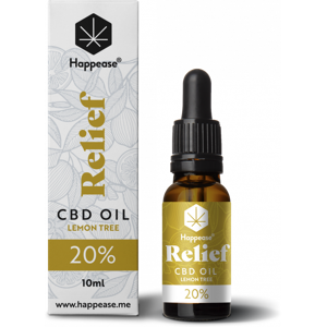 Happease Relief Cbd Olej Lemon Tree, 20 % Cbd, 2000 Mg, 10 Ml Happease Relief Cbd Olej Lemon Tree, 20 % Cbd, 2000 Mg, 10 Ml