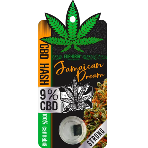 Euphoria Cbd Hash 9% Jamajský Sen, 1 G Euphoria Cbd Hash 9% Jamajský Sen, 1 G