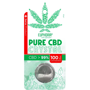 Euphoria Čistý Kryštál Cbd - 99 % (100 Mg), 0,1 G Euphoria Čistý Kryštál Cbd - 99 % (100 Mg), 0,1 G
