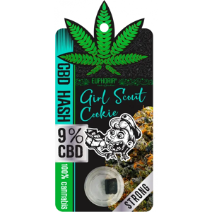 Euphoria Cbd Hash 9% Skautská Sušienka, 1 G Euphoria Cbd Hash 9% Skautská Sušienka, 1 G