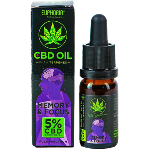 Euphoria Cbd Olej 5% S Terpénmi 10 Ml, 500 Mg - Memory & Focus Euphoria Cbd Olej 5% S Terpénmi 10 Ml, 500 Mg - Memory & Focus